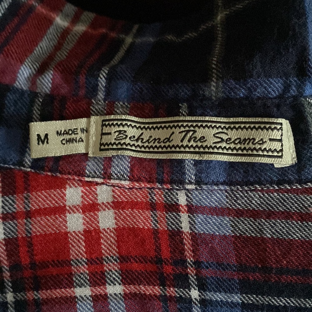 Behind the Seams plaid Shirt/jacket. - Picture 8 of 8